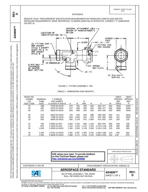 SAE AS4809D