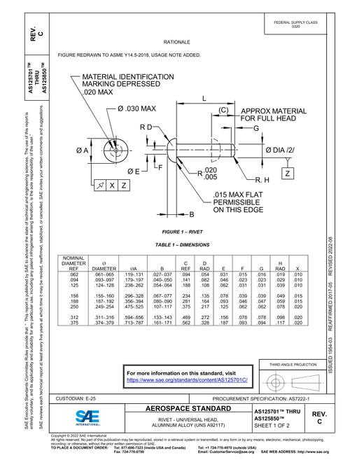 SAE AS125701C
