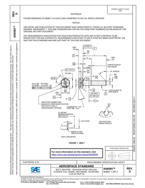 SAE AS9585D